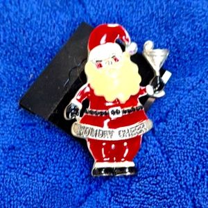 2" BELL RINGING ST. NICK BROOCH